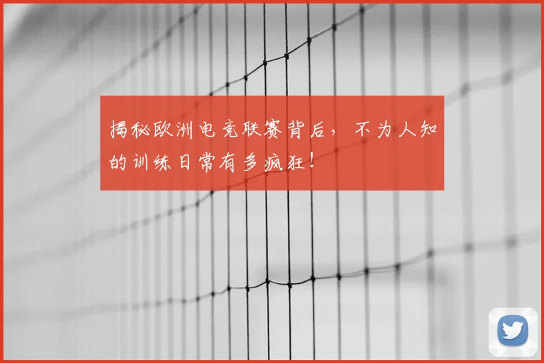 揭秘欧洲电竞联赛背后,不为人知的训练日常有多疯狂!